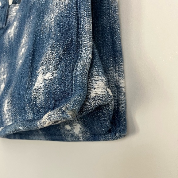 Sandro Kasbah Distressed Denim Tote Bag - Picture 5 of 10